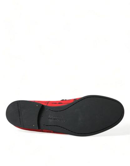 Mocasines de lujo en rojo y negro inspirados en los Toreros de Dolce &amp; Gabbana