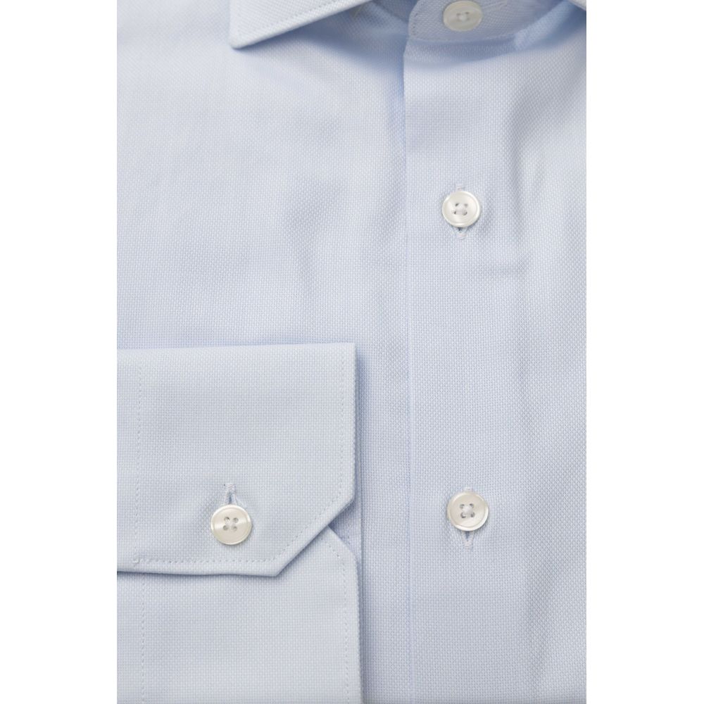 Camisa de algodón azul claro para hombre de Bagutta