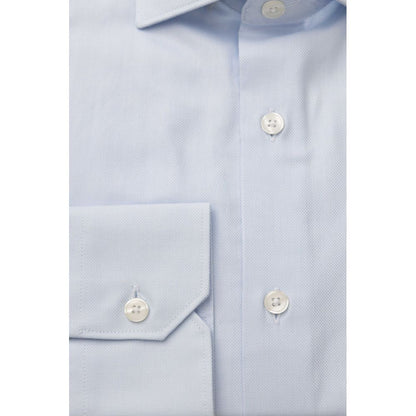 Camisa de algodón azul claro para hombre de Bagutta