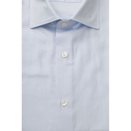 Camisa de algodón azul claro para hombre de Bagutta