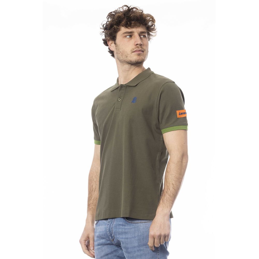 Polo de algodón verde Invicta para hombre