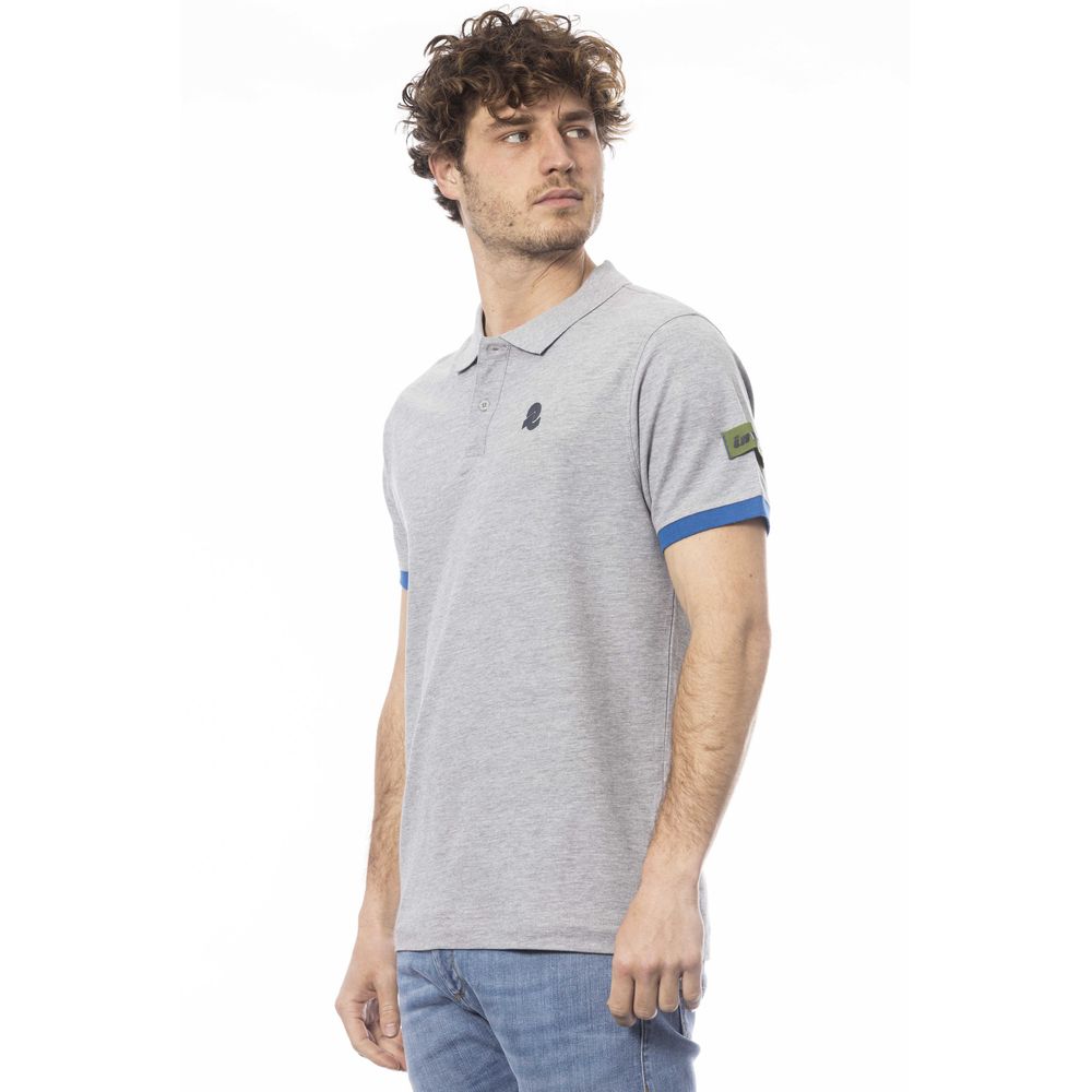 Polo de algodón gris Invicta para hombre