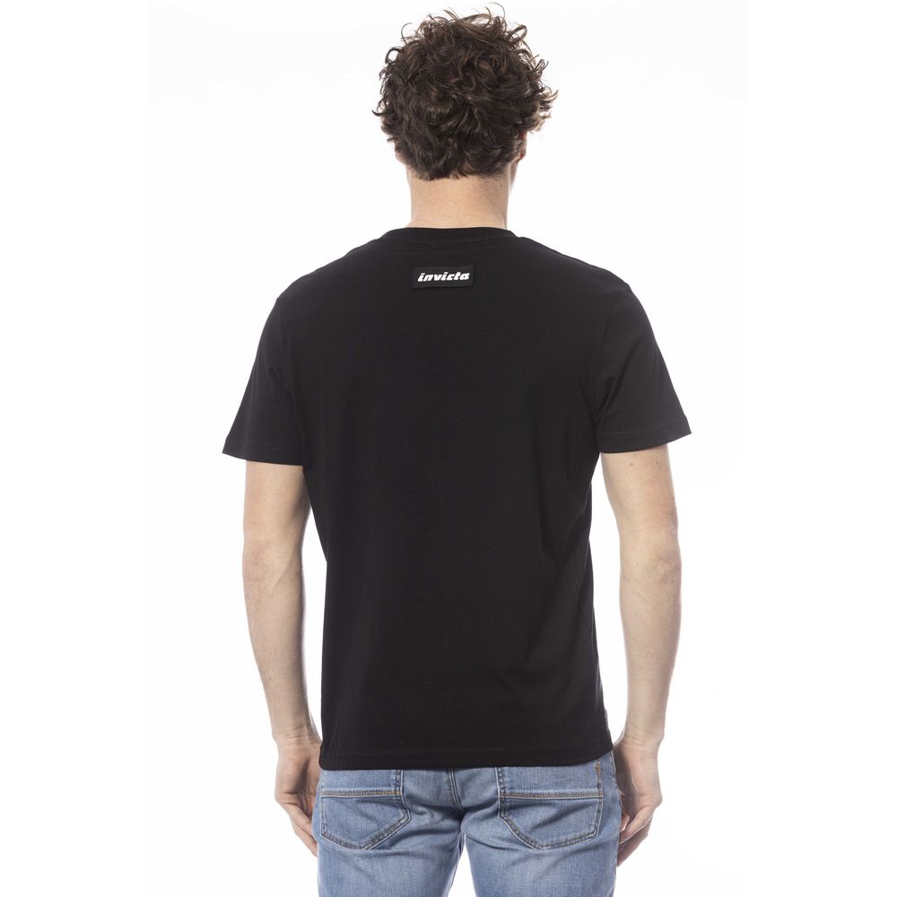 Camiseta de algodón negra para hombre de Invicta