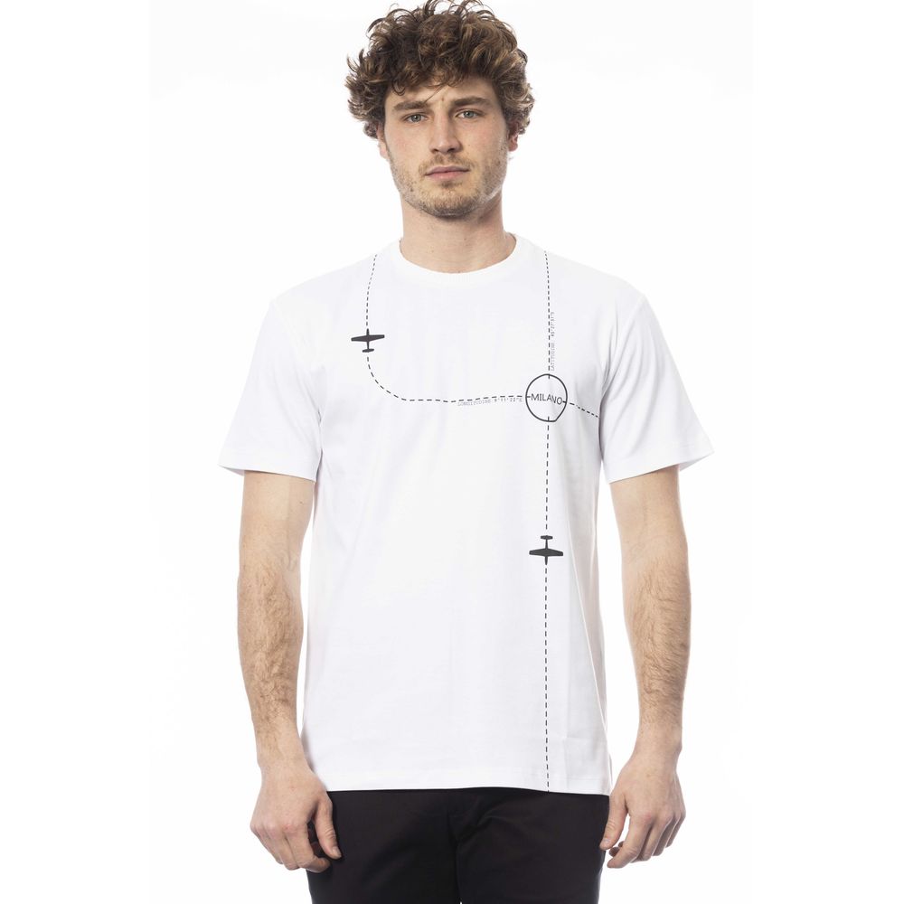 Camiseta de algodón blanca para hombre de Trussardi