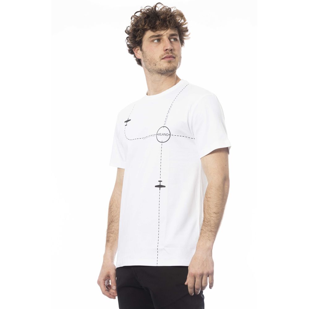 Camiseta de algodón blanca para hombre de Trussardi