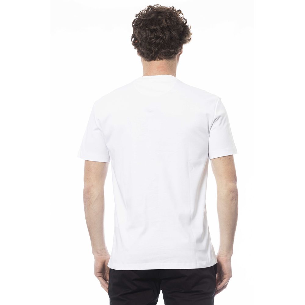 Camiseta de algodón blanca para hombre de Trussardi