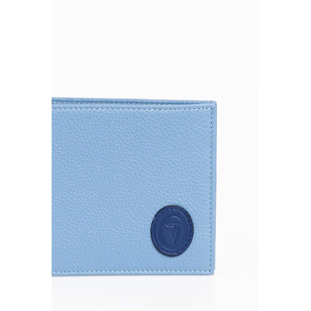 Cartera Trussardi de piel azul claro para hombre