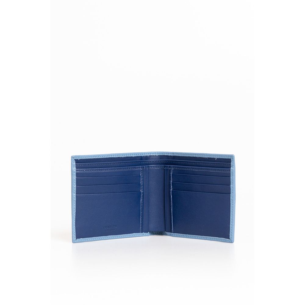 Cartera Trussardi de piel azul claro para hombre