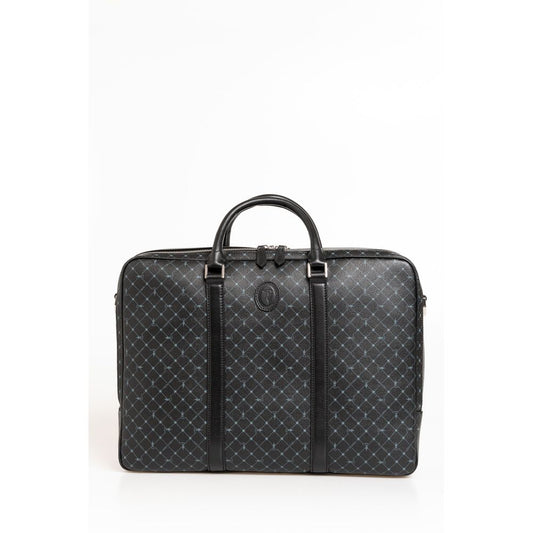 Maletín de cuero negro para hombre de Trussardi