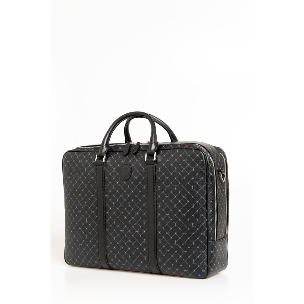 Maletín de cuero negro para hombre de Trussardi