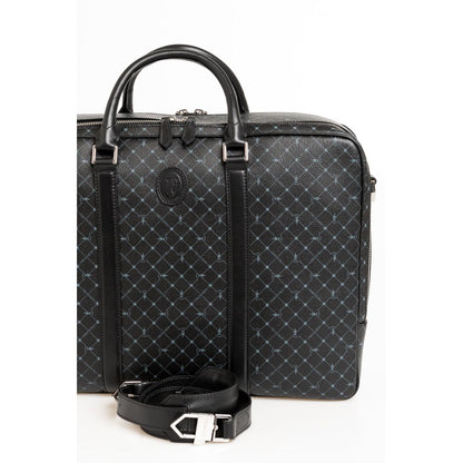 Maletín de cuero negro para hombre de Trussardi