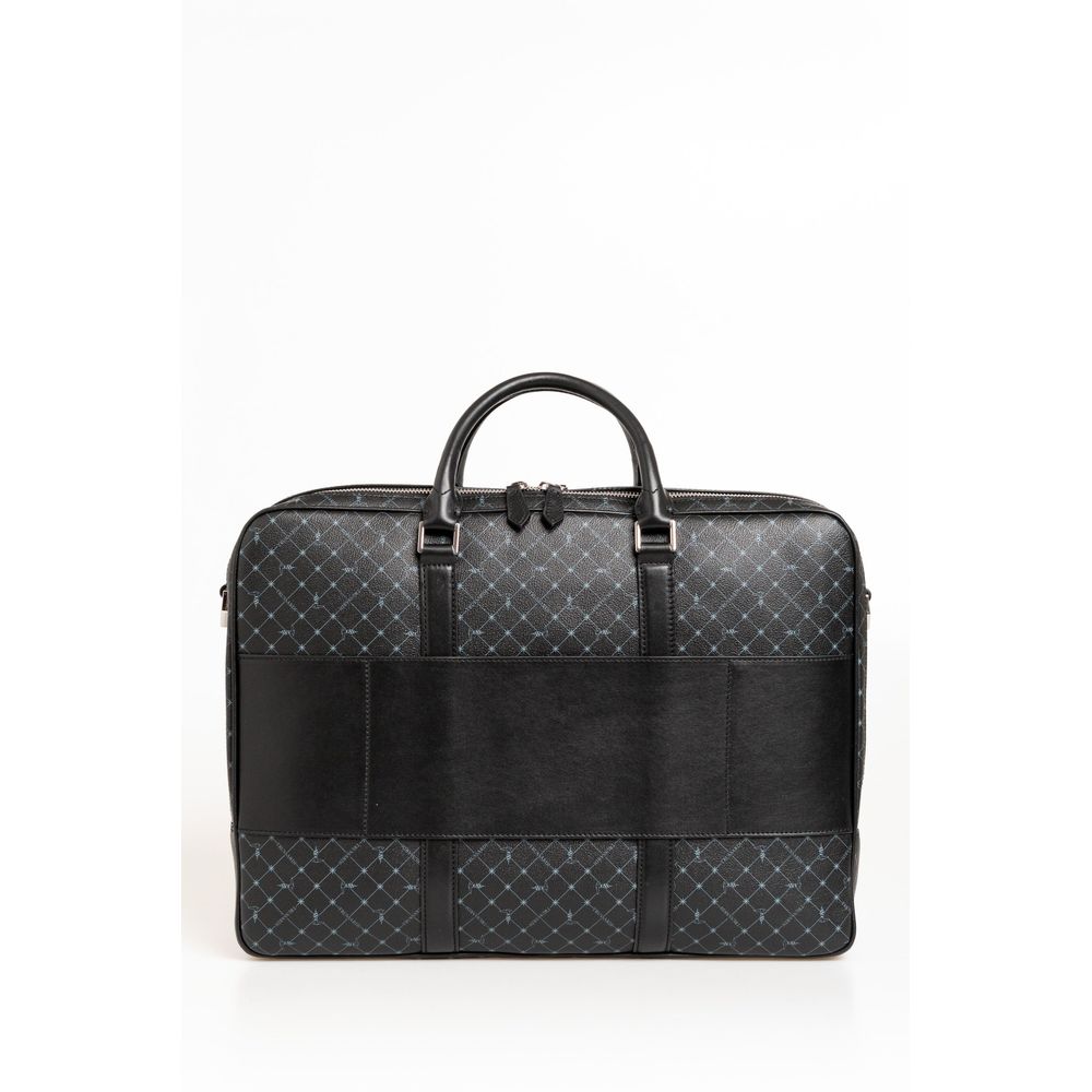 Maletín de cuero negro para hombre de Trussardi