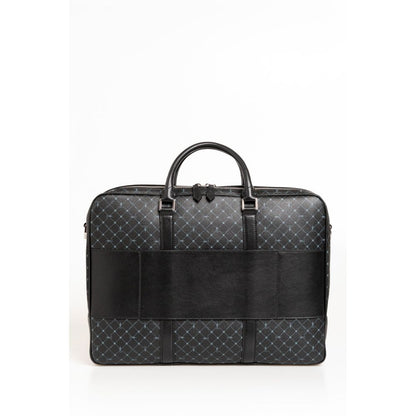 Maletín de cuero negro para hombre de Trussardi