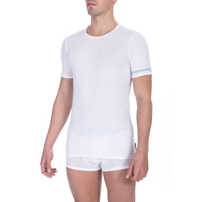 Camiseta de algodón blanca para hombre de Bikkembergs