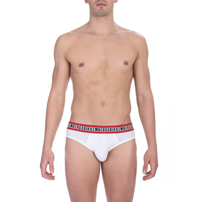 Calzoncillos Bikkembergs de algodón blanco para hombre