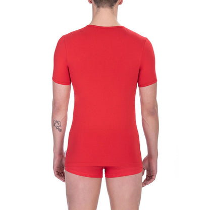 Bikkembergs Red Cotton Men T-Shirt