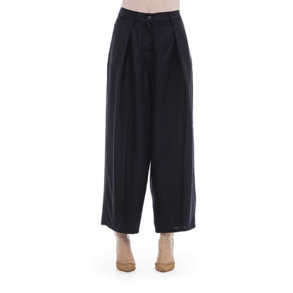 Pantalón de algodón negro para mujer de Jacob Cohen