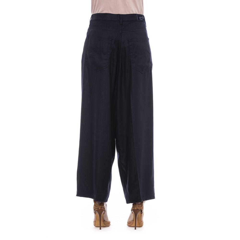 Pantalón de algodón negro para mujer de Jacob Cohen