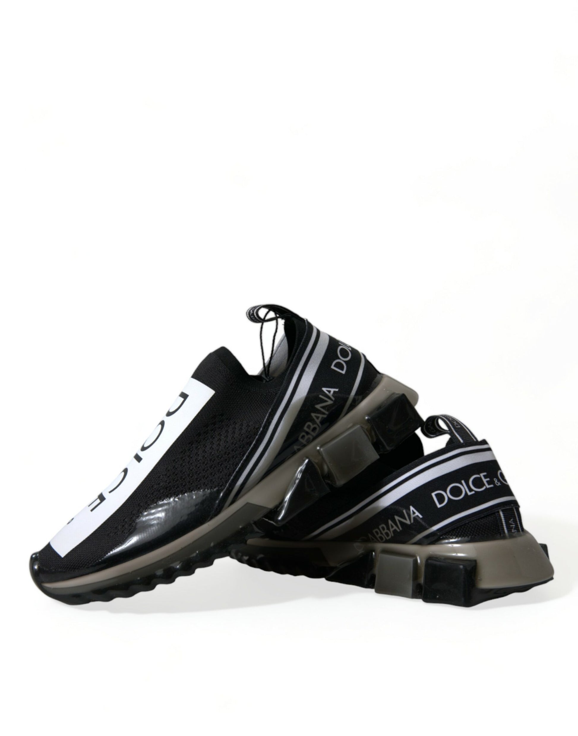 Dolce & Gabbana Elegant Black & White Sorrento Sneakers