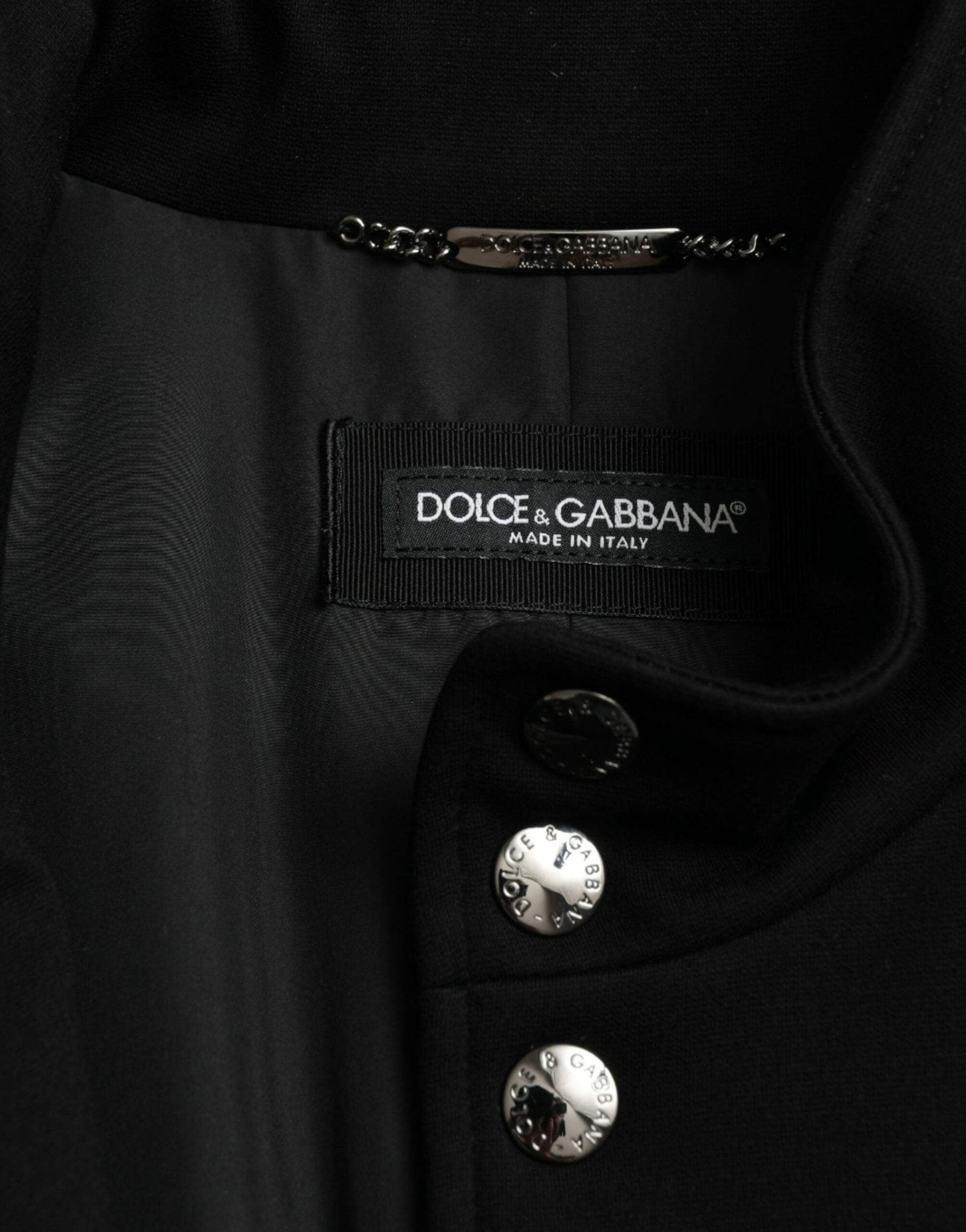 Chaqueta sin mangas elegante negra de Dolce &amp; Gabbana