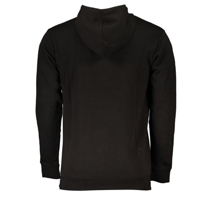 Sudadera con capucha elegante y logotipo de Cavalli Class en color negro