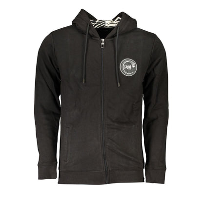 Sudadera con capucha y manga larga de color negro elegante de Cavalli Class
