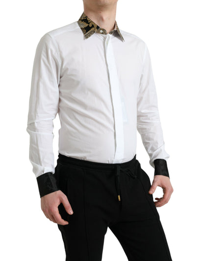 Camisa elegante con detalles dorados de Dolce &amp; Gabbana