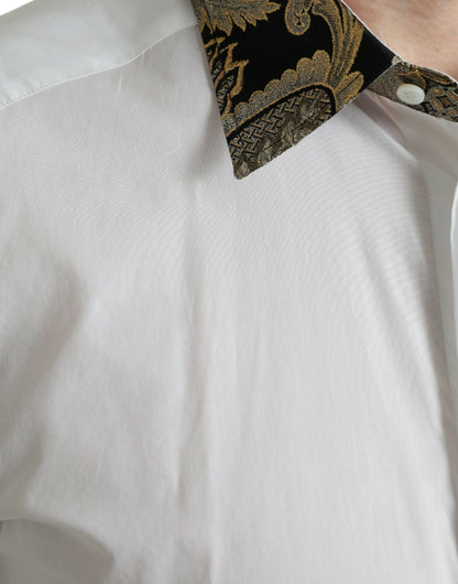 Camisa elegante con detalles dorados de Dolce &amp; Gabbana