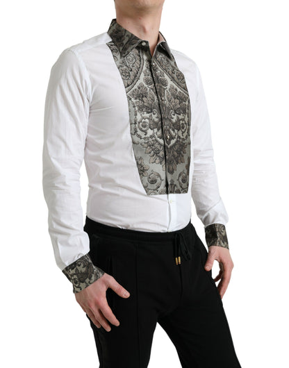 Camisa de vestir elegante con puños franceses y corte entallado de Dolce &amp; Gabbana
