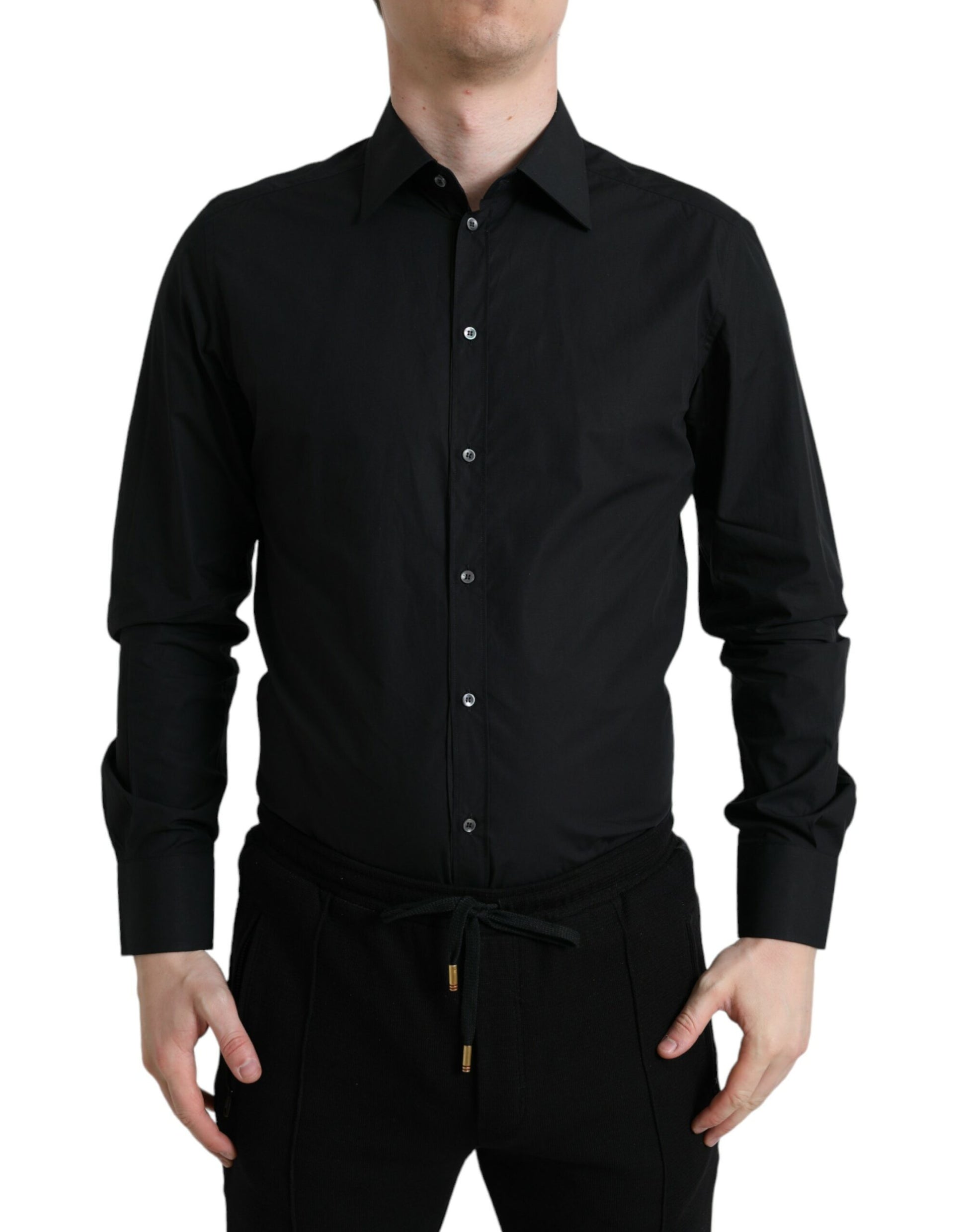 Camisa de vestir italiana elegante y ajustada de Dolce &amp; Gabbana