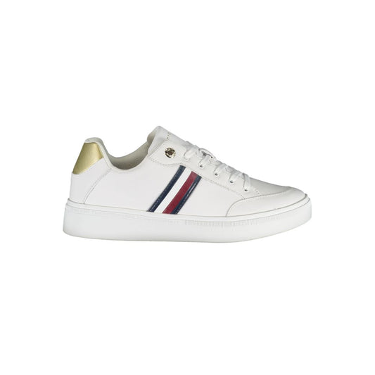 Zapatillas blancas elegantes de Tommy Hilfiger con detalles icónicos en contraste