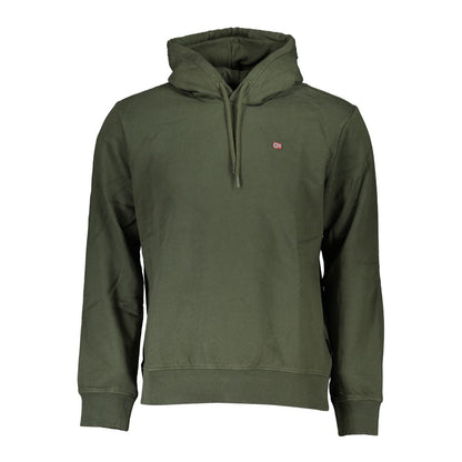 Sudadera con capucha de polar verde chic de Napapijri (corte regular)