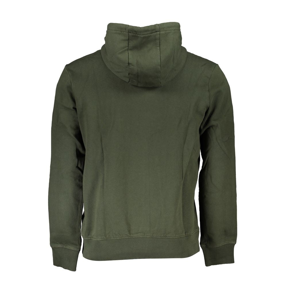 Sudadera con capucha de polar verde chic de Napapijri (corte regular)