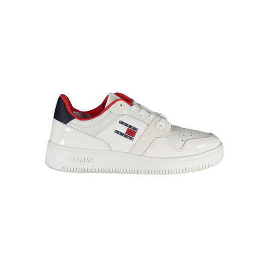 Zapatillas con cordones en contraste de Tommy Hilfiger en color blanco