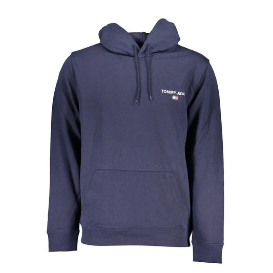 Sudadera con capucha azul elegante de Tommy Hilfiger: ropa informal atemporal
