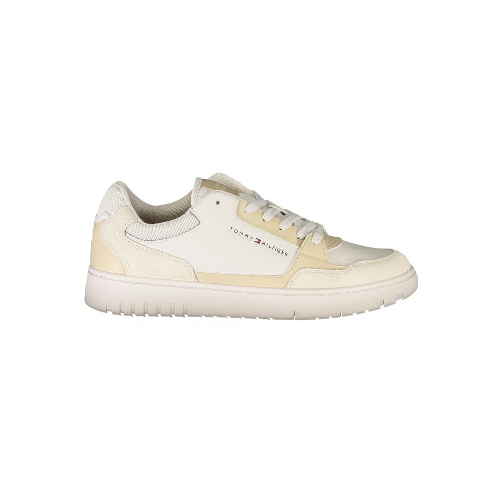 Zapatillas deportivas con cordones en contraste en beige de Tommy Hilfiger