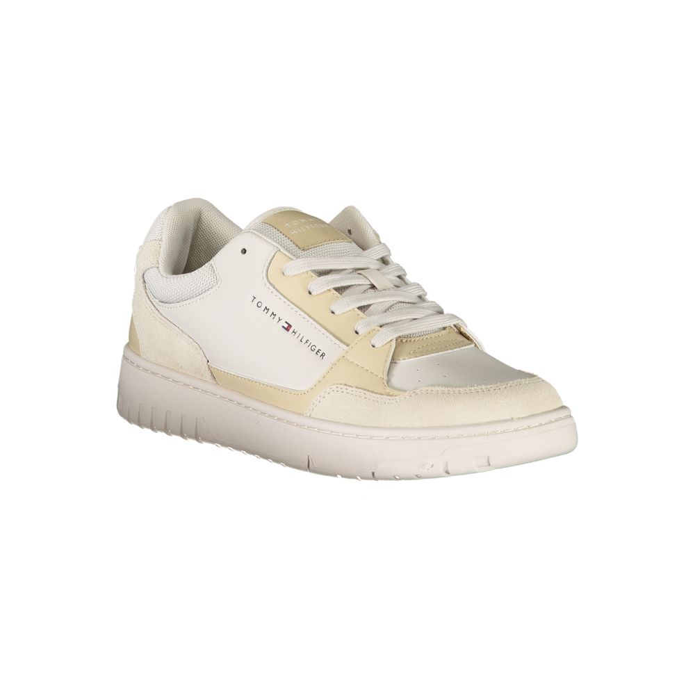 Zapatillas deportivas con cordones en contraste en beige de Tommy Hilfiger