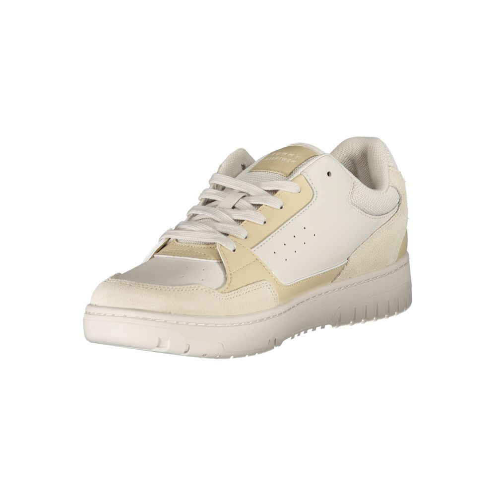 Zapatillas deportivas con cordones en contraste en beige de Tommy Hilfiger