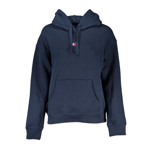 Sudadera con capucha azul elegante con detalle de logotipo de Tommy Hilfiger