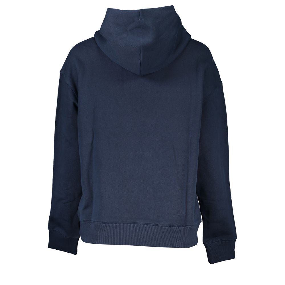 Sudadera con capucha azul elegante con detalle de logotipo de Tommy Hilfiger