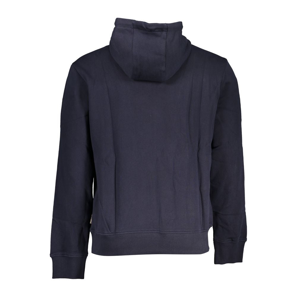 Suéter de algodón con capucha azul Napapijri Chic para hombre