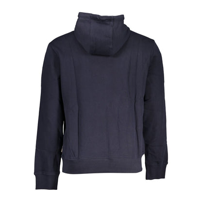 Suéter de algodón con capucha azul Napapijri Chic para hombre