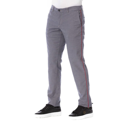 Trussardi Jeans Blue Cotton Men Pants