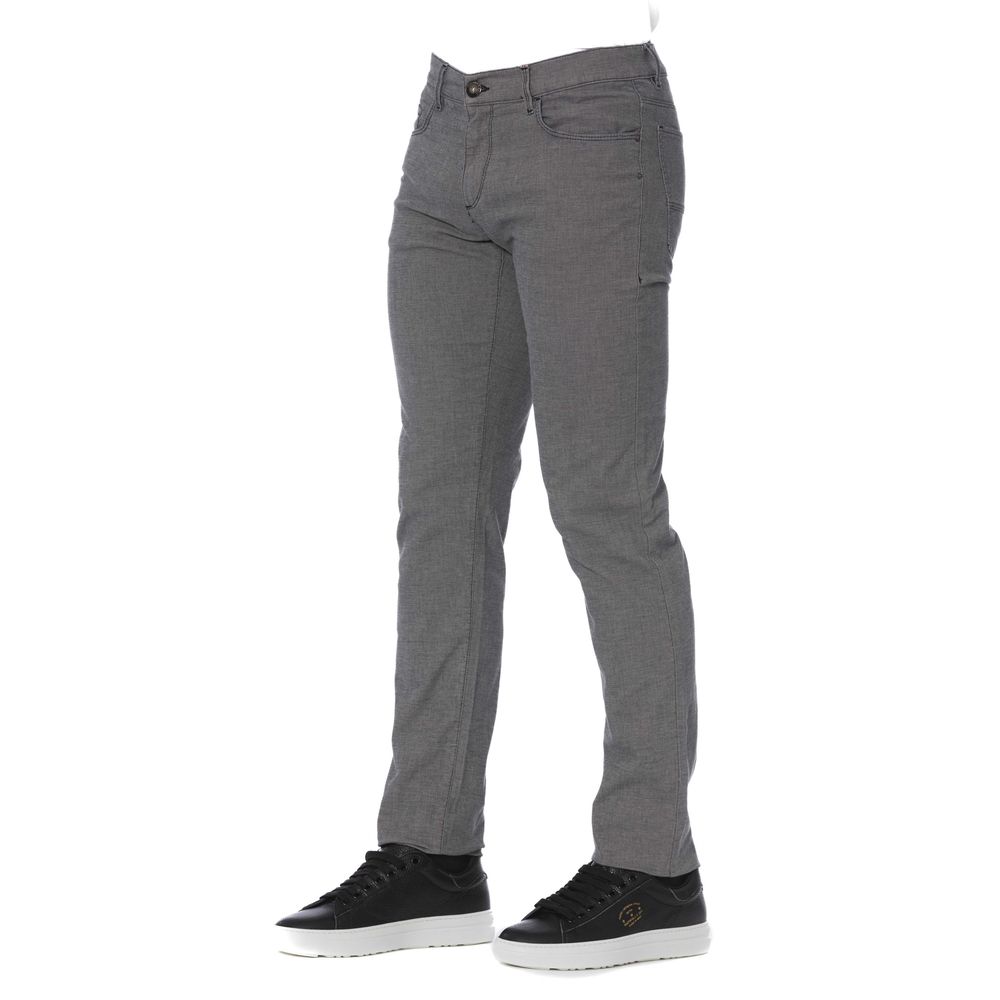 Pantalón de algodón gris para hombre Trussardi Jeans
