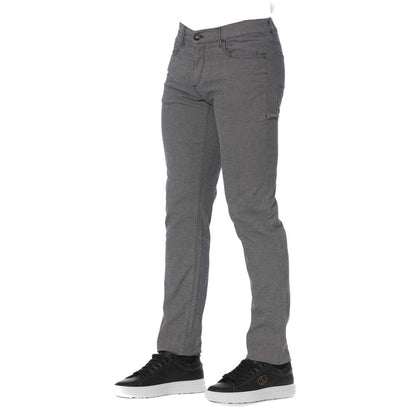 Pantalón de algodón gris para hombre Trussardi Jeans