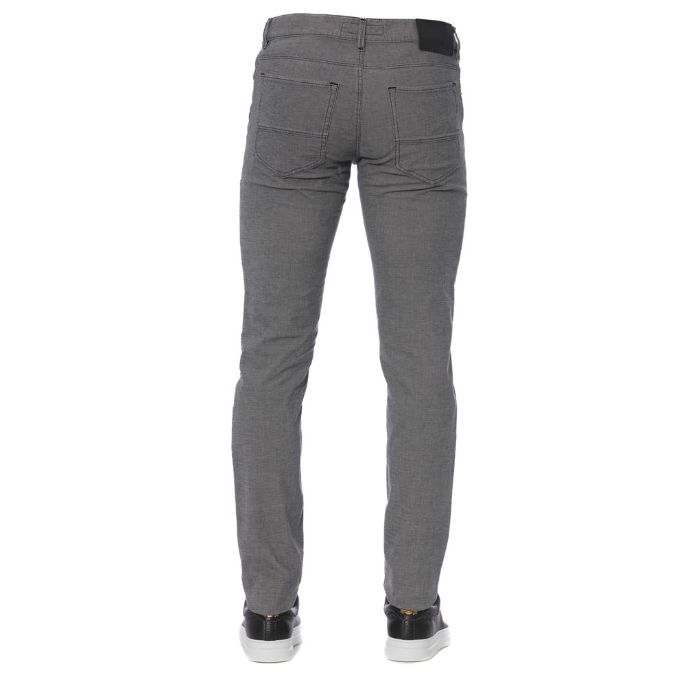 Pantalón de algodón gris para hombre Trussardi Jeans