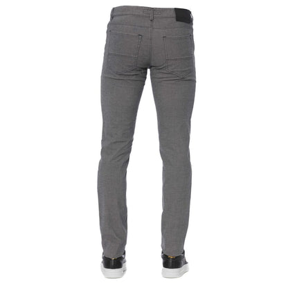 Pantalón de algodón gris para hombre Trussardi Jeans