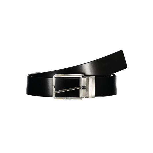 Cinturón de piel reversible elegante de Calvin Klein - Negro/Marrón