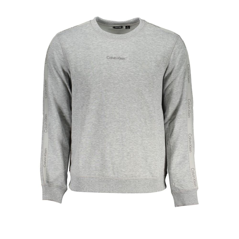 Sudadera de manga larga gris elegante de Calvin Klein