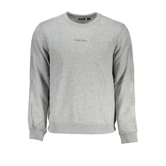 Sudadera de manga larga gris elegante de Calvin Klein